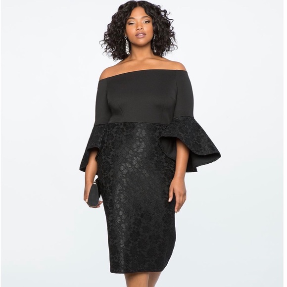 Eloquii Dresses & Skirts - Eloquii Lace Off the Shoulder Dress.